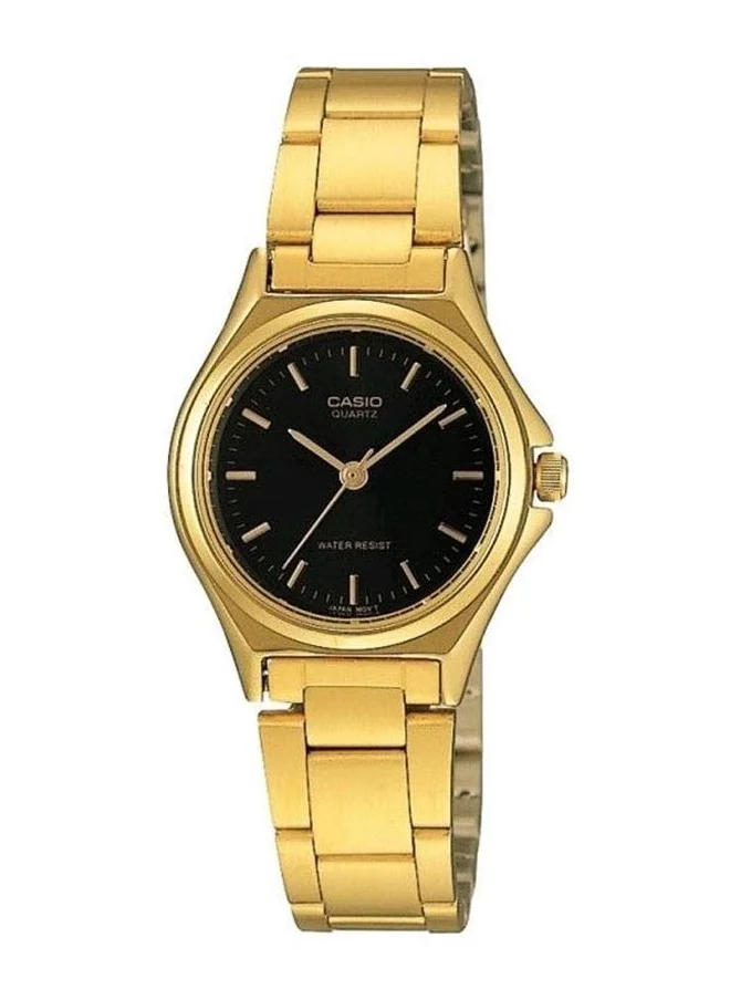 CASIO Women's Analog Display Watch With Gold Stainless Steel Strap - LTP-1130N-1A