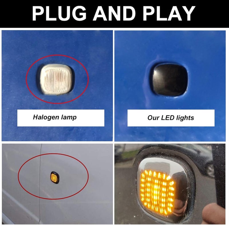 Wivplex LED Amber Side Marker Turn Signal Lamp - Image 4