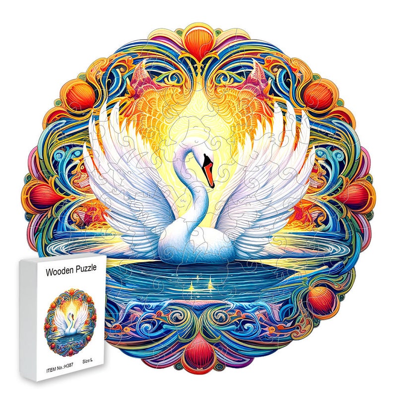 Popular Milu Wooden Puzzle Bird Special-Shaped Animal Wooden Puzzle Toy Flower Acrylic Manufacturer - Image 1