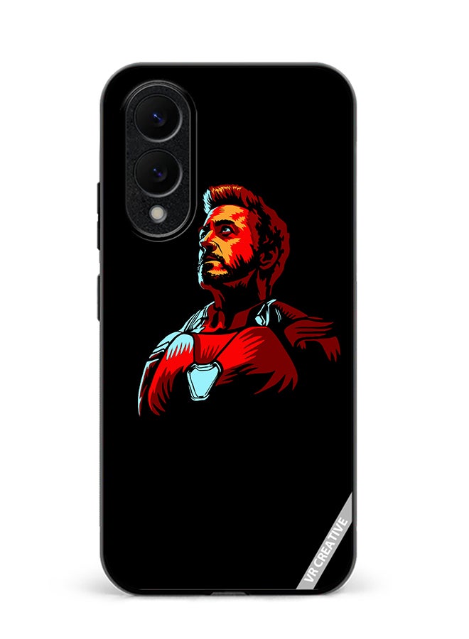 VR CREATIVE Protective Case Cover For Samsung Galaxy S25 Edge Iron Man Design Multicolour