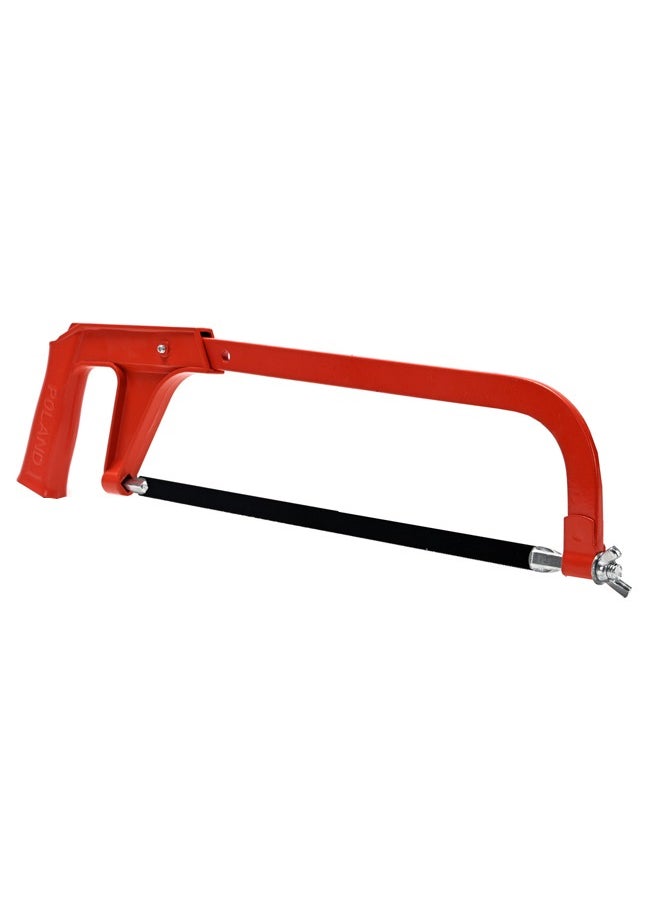 Hacksaw Frame with Steel Handle - 12inch 480g - Lightweight, Ergonomic Design for Comfortable Cutting of Wood and Metal - Heavy-Duty Hand Saw for DIY, Home Improvement, and Professional Use