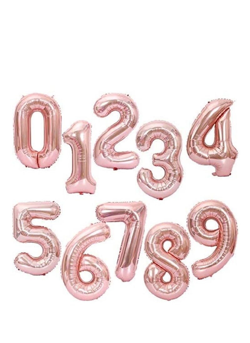 Brain Giggles Brain Giggles 40 Inch Rose Gold Number 5 Foil Balloon  - Image 3