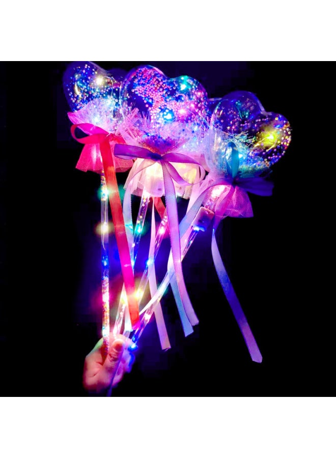 Luminous Fairy Stick Star Wave Ball Magic Wand Flash Children's Toy Stall Night Market Drainage Pushing Small Gifts-Color:Full-body Luminous Pentagram - Image 5