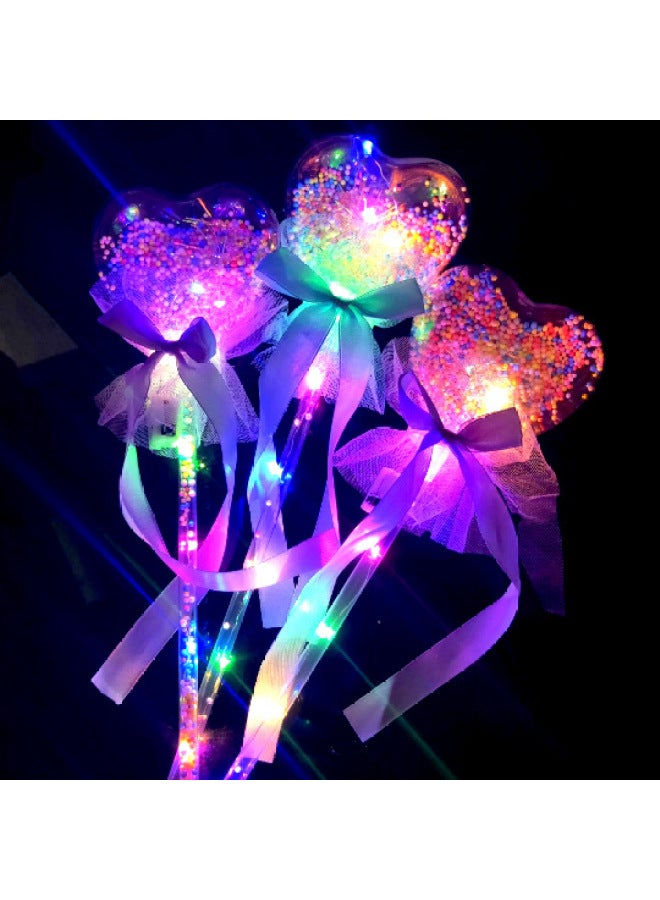 Luminous Fairy Stick Star Wave Ball Magic Wand Flash Children's Toy Stall Night Market Drainage Pushing Small Gifts-Color:Full-body Luminous Pentagram - Image 4