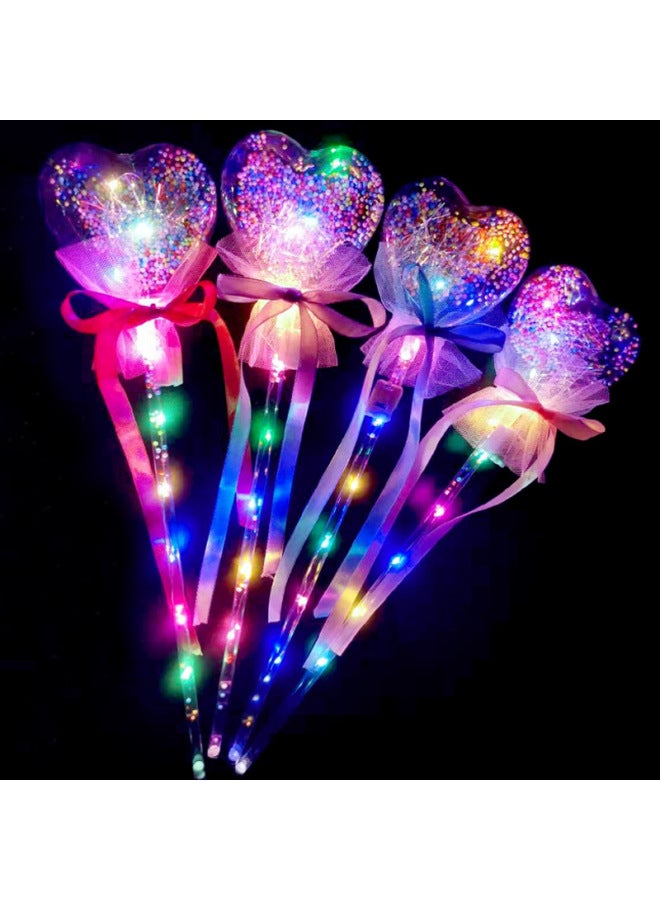 Luminous Fairy Stick Star Wave Ball Magic Wand Flash Children's Toy Stall Night Market Drainage Pushing Small Gifts-Color:Full-body Luminous Pentagram - Image 2