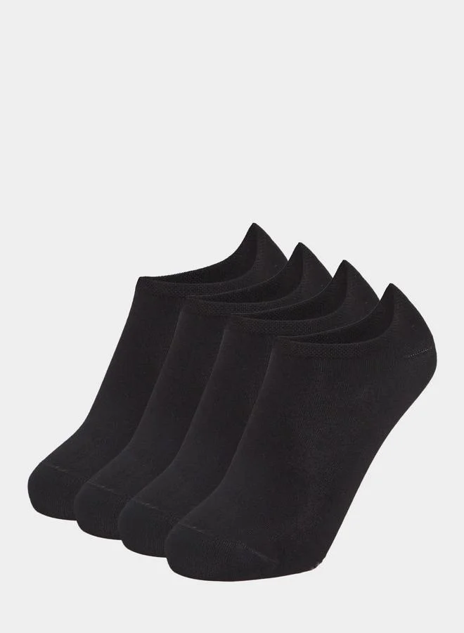 ستايلي Styli Set of 4 -  Silicon Pad Base Active Low Cut Yoga Socks