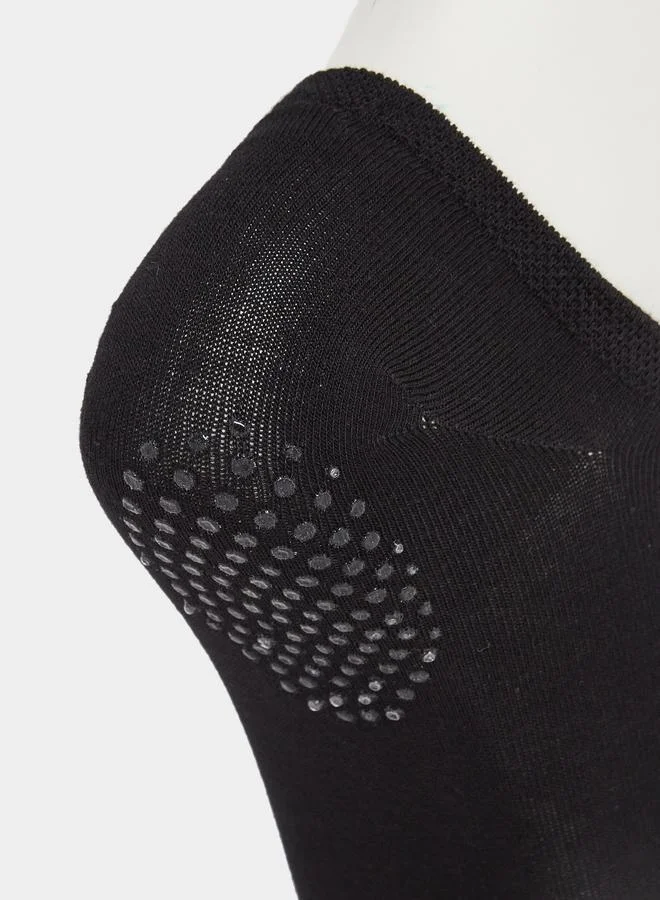 Styli Styli Set of 4 -  Silicon Pad Base Active Low Cut Yoga Socks