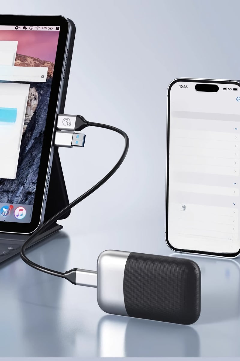 Orico Solid State Drive, Pocket Sized Portable Mobile Hard Drive, High Speed External Secure Backup Drive, Compact And Durable External SSD For Mobiles Laptops, (1pc, Black, 1TB) - Image 3