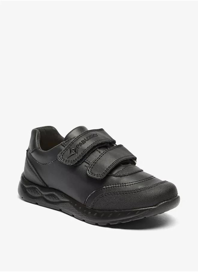 Pablosky Boys School Shoes with Hook and Loop Closure