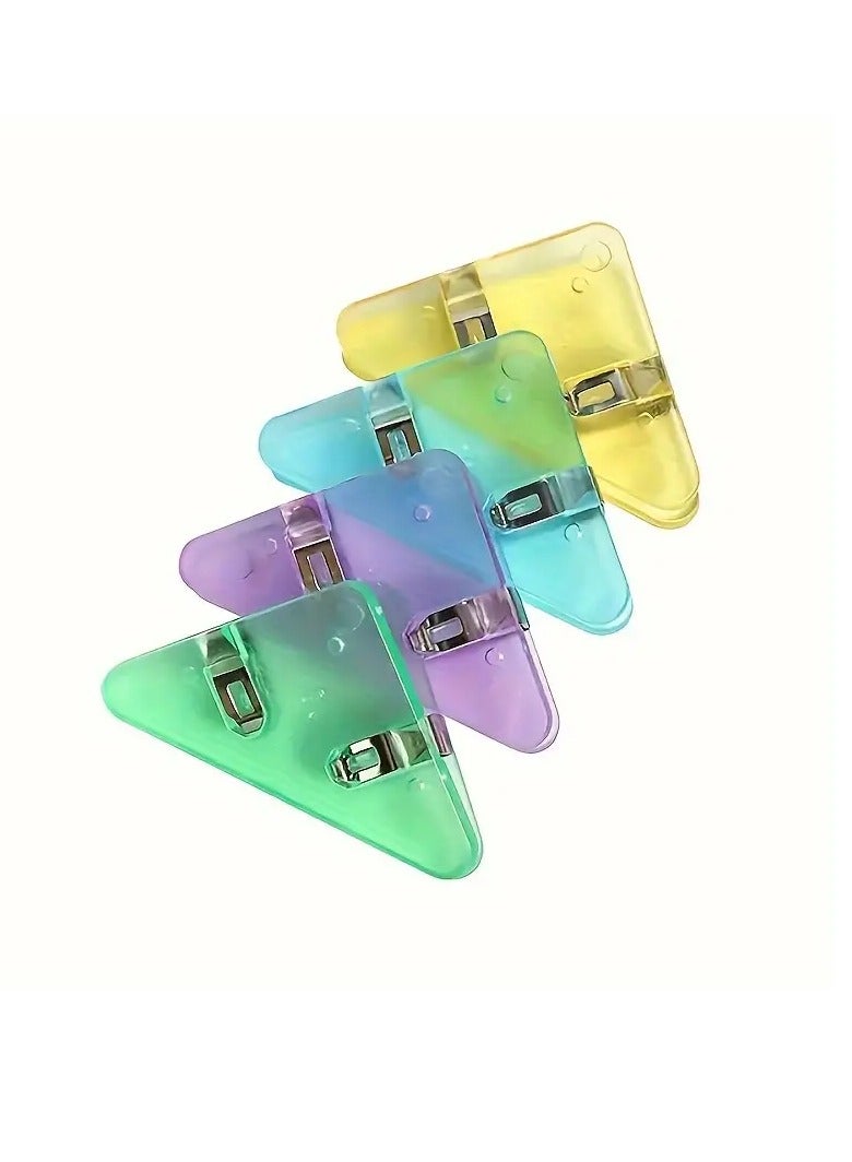 Generic Kawaii Triangle Corner Clips File Paper Clips File Index Photo Clamp Page Holder School Stationery Office Desk Organizer  - Image 1