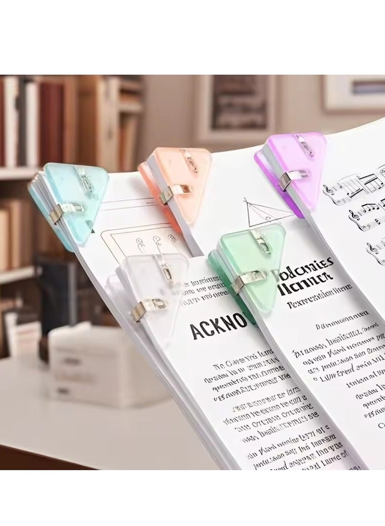 Generic Kawaii Triangle Corner Clips File Paper Clips File Index Photo Clamp Page Holder School Stationery Office Desk Organizer  - Image 5
