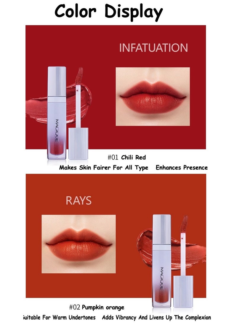 Magique - Water Proof Velvet Christmas Brillo de Labios Velvet Matte Lip Glaze Makeup Lip Gloss - Image 1