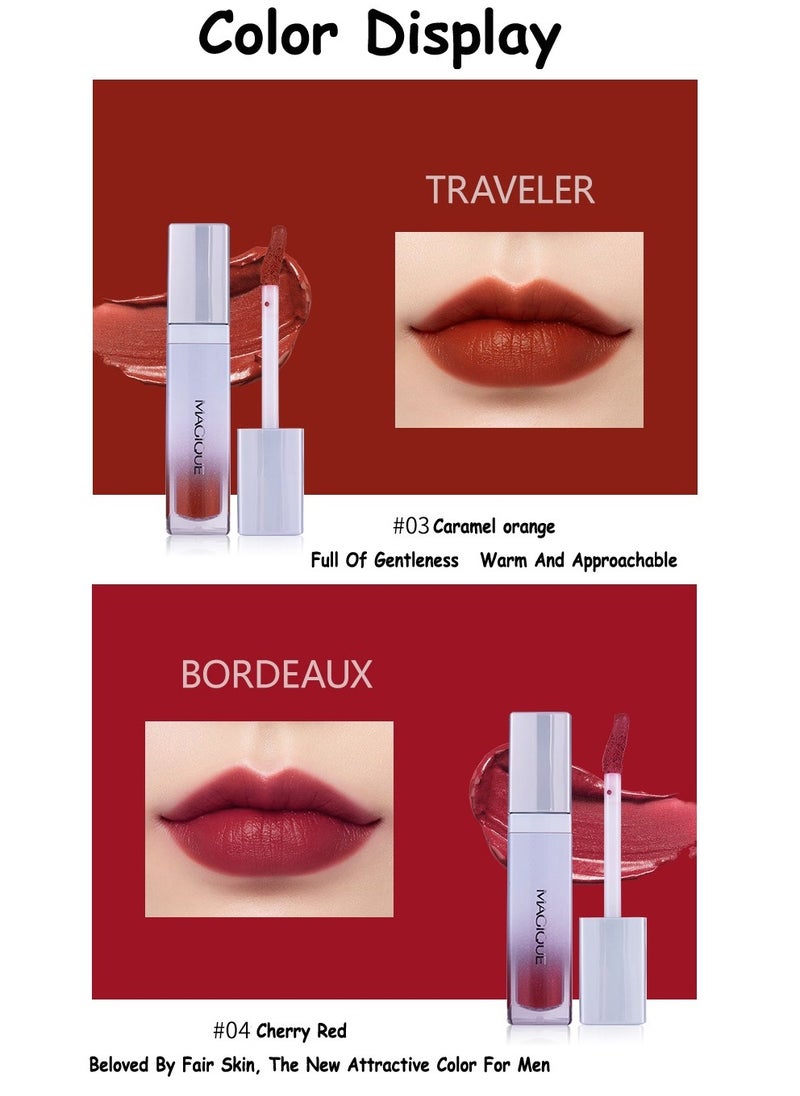 Magique - Water Proof Velvet Christmas Brillo de Labios Velvet Matte Lip Glaze Makeup Lip Gloss - Image 1