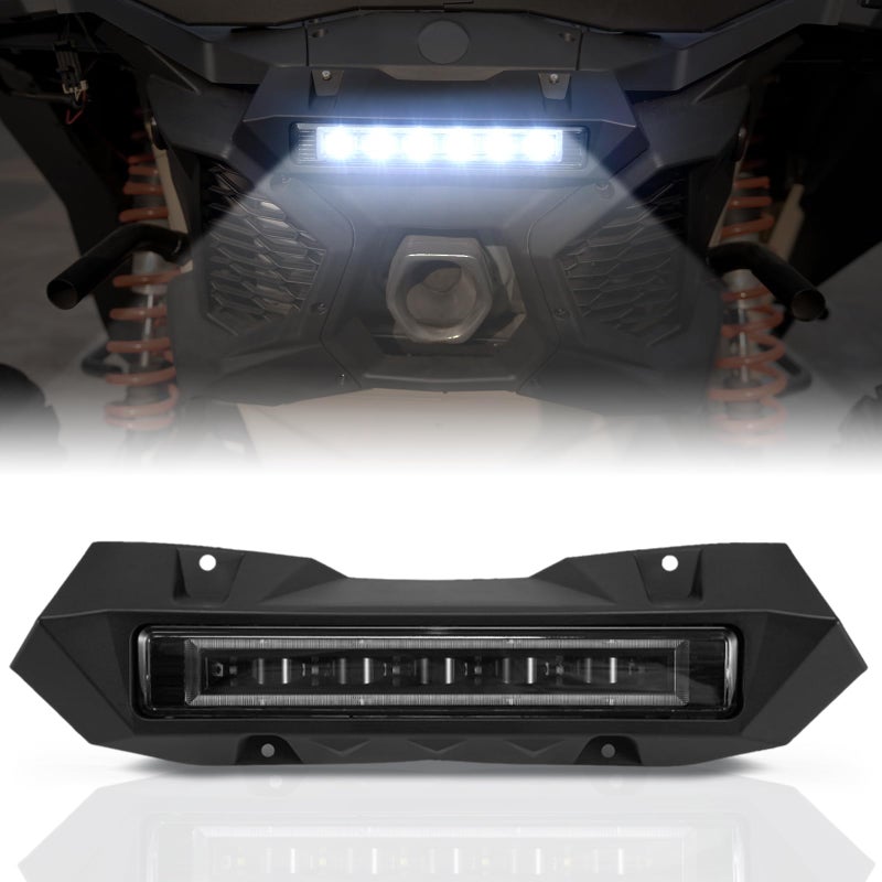 A & UTV PRO A UTV PRO LED Rear Center Accent Tail Light for Can Am Maverick X3 MAX Turbo R RR 20172025 Yellow Brake Stop Taillight White Auxiliary Tail Lamp Accessories Waterproof PlugnPlay 1PC - Image 2