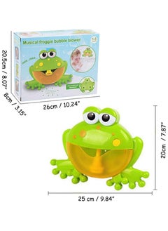 ORiTi Frog Bubble Maker for Bath, Foam Blower Bubbling Making Machine, Nursery Rhyme Musical Bathtub Toy  - Image 4