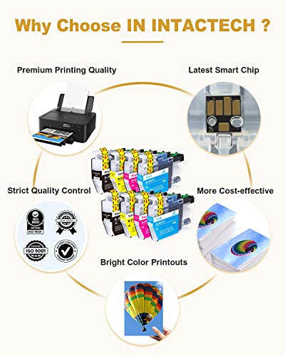 IN INTACTECH Intactech LC3017XL Compatible Ink Cartridges Replacement for Brother 3017XL LC3017 High Yield for MFC-J6930dw MFC-J5330dw MFC-J6530dw MFC-J6730dw (8-Pack, 2 Black,2 Cyan,2 Magenta,2 Yellow) - Image 5