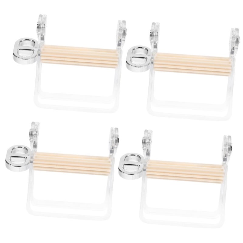 4PCS Manual Toothpaste Squeezer Tool Efficient Tube Dispenser Compact Pet Design Easy Use Store - Image 2
