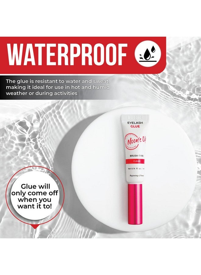 NOON'S UP Eyelash Glue (Black)Super Strong Hold Eyelash Adhesive Waterproof Eyelash Glue Hypoallergenic Lash Glue For Sensitive Eyes Black Eyelash Glue That Blends Naturally (0.14 Fl. Oz.) - Image 4
