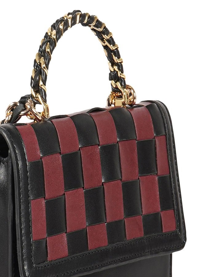 Hidesign PEYOTE 03 Genuine Leather Womens Sling Bag - Black - Image 4