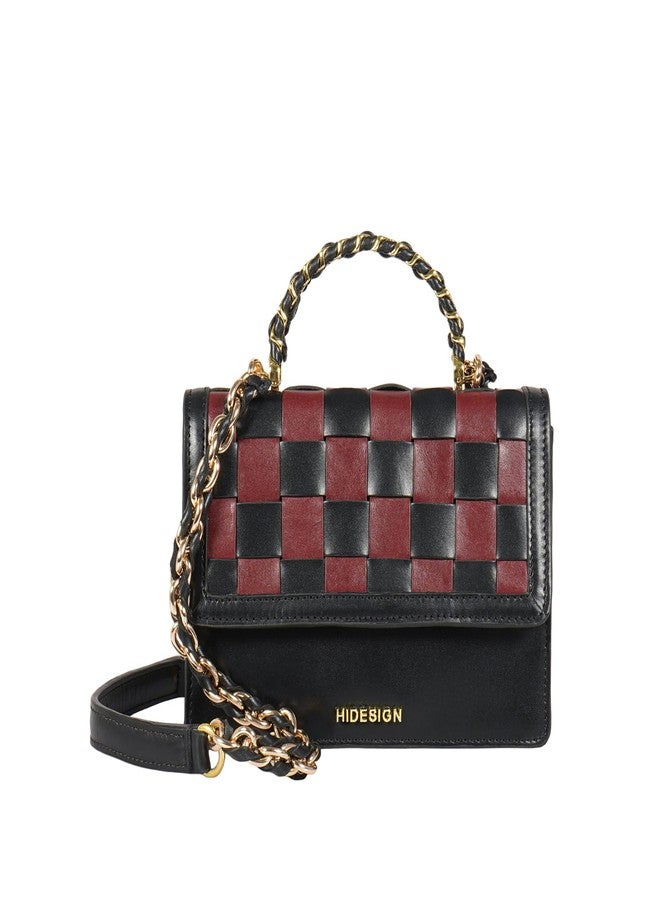 Hidesign PEYOTE 03 Genuine Leather Womens Sling Bag - Black - Image 1