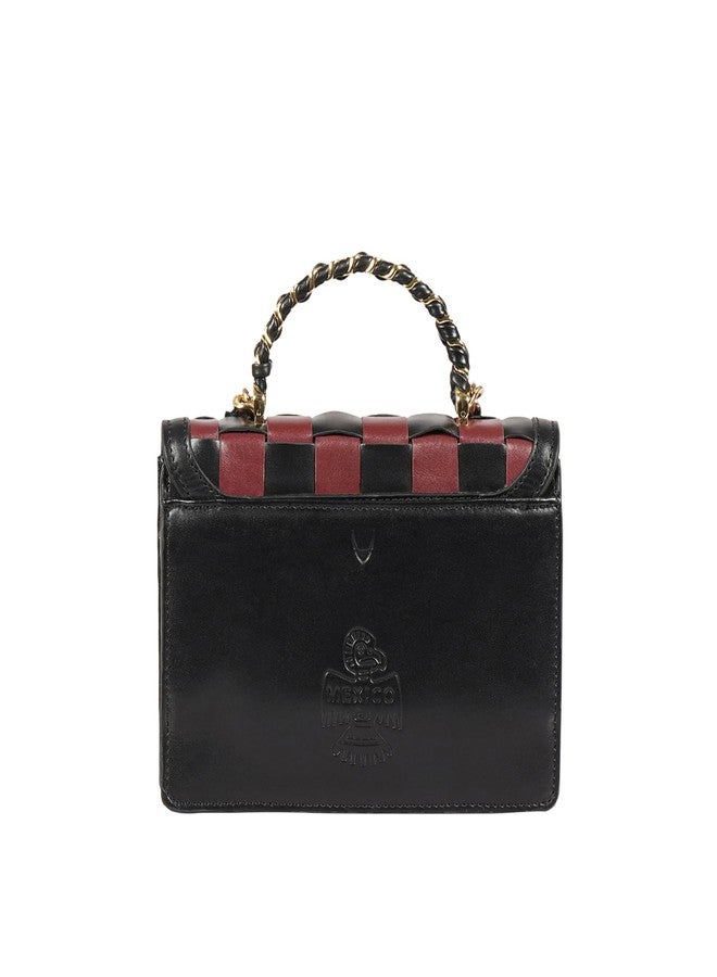 Hidesign PEYOTE 03 Genuine Leather Womens Sling Bag - Black - Image 3