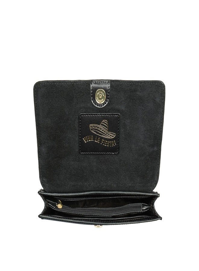 Hidesign PEYOTE 03 Genuine Leather Womens Sling Bag - Black - Image 5