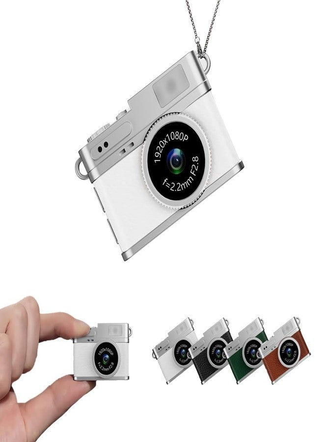 RWSEFK Retro Mini Digital Video Keychain Camera Small bodycam 1080P HD Video Go Cam 0.96" IPS Screen 4 Colors Type-C Pro17g 8GB Pocket Video Recorder for Travel Recording Gifts for Girls Stocking Stuffers - Image 1