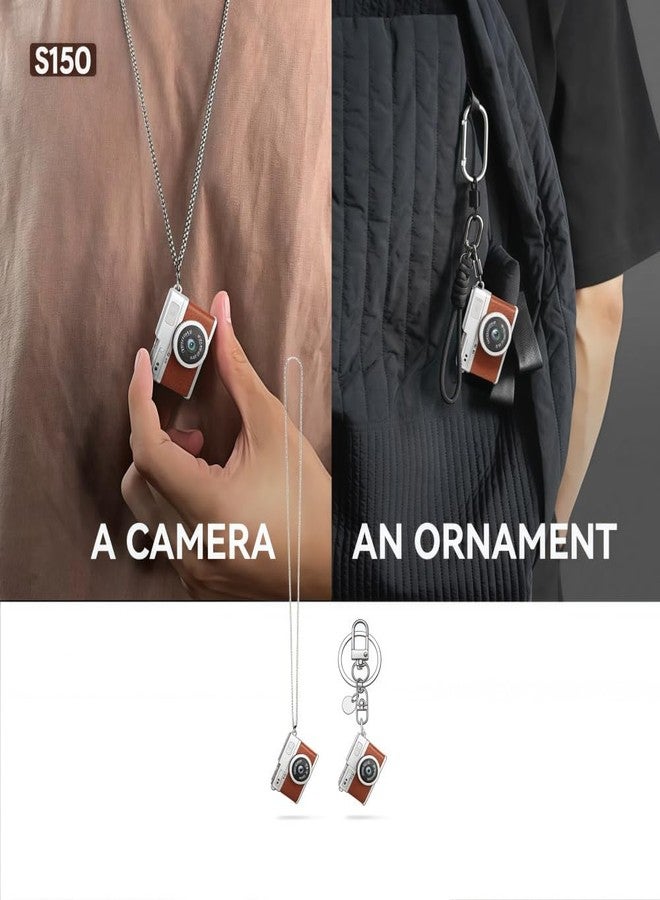 RWSEFK Retro Mini Digital Video Keychain Camera Small bodycam 1080P HD Video Go Cam 0.96" IPS Screen 4 Colors Type-C Pro17g 8GB Pocket Video Recorder for Travel Recording Gifts for Girls Stocking Stuffers - Image 5