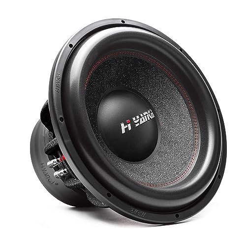 H YANKA BSF-12-2 12 Inch Subwoofer - 1800W MAX Power 12 Inch Paper Cone Car Audio, Black Aluminum Basket, 2.5“ Dual Voice Coil 2 Ohm Impedance 12" Subwoofer for Cars - Image 1