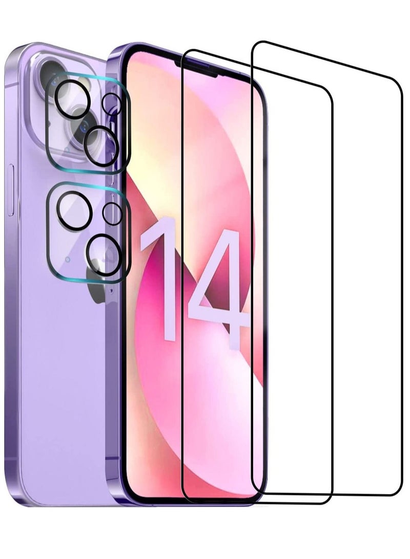ELTRAZONE iPhone 14 with 2 Pack Tempered Glass Camera Lens Protector Tempered Glass - Image 1