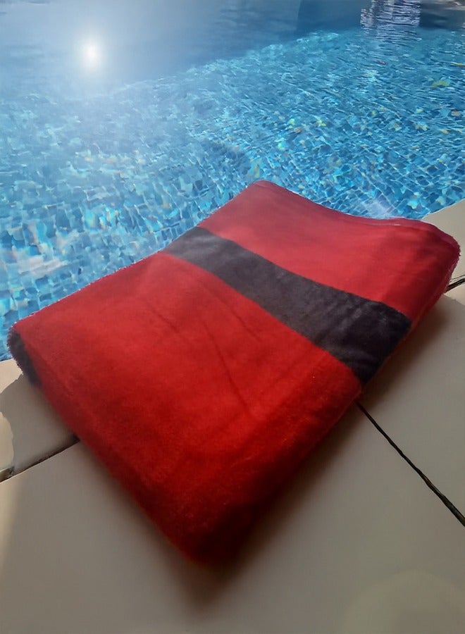 باشاهوم منشفة شاطئ  مطبوعه اشكال فاخرة من القطن بنسبة 100% -   175x95 سم لراحة مثالية. - Image 1