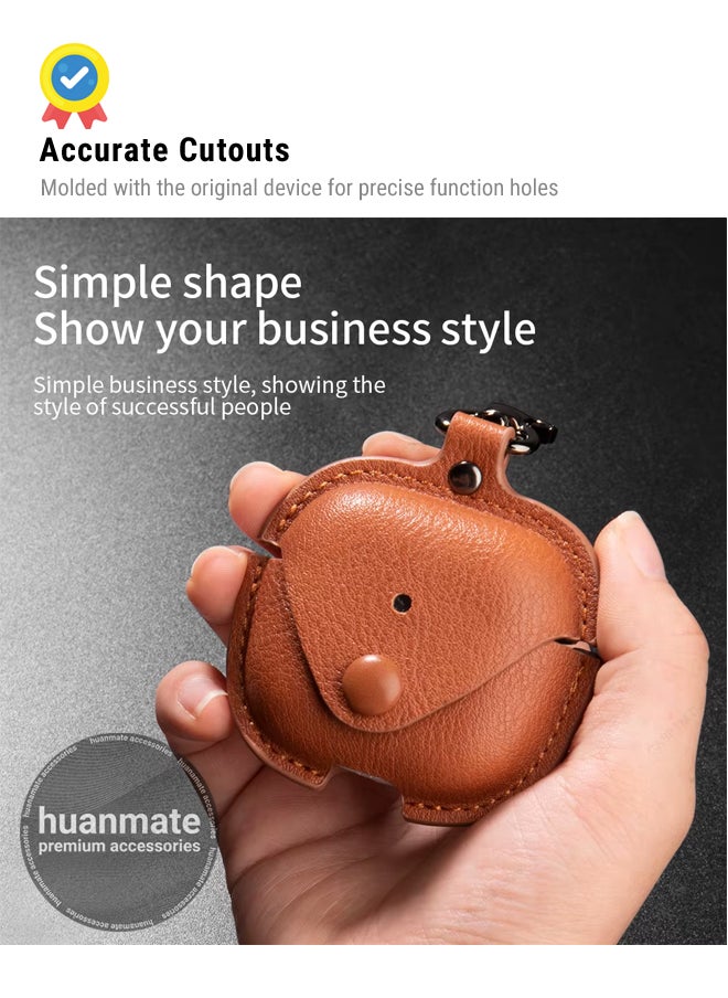 huanmate - Apple AirPods 4 Shockproof Protection Case Cover - Brown - Lightweight, Stylish Design, Accurate Cut-outs - Easy to Install & Remove - Durable Shield for Your Apple AirPods 4 - Image 1