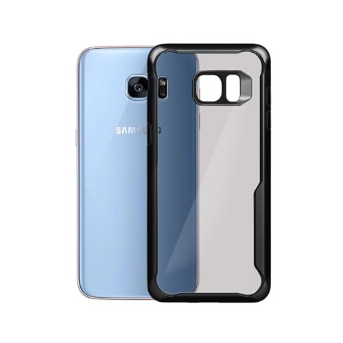 Plus Back Cover for Samsung Galaxy S7 Edge (TPU+Plastic_Black) - Image 3