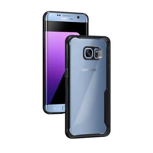 Plus Back Cover for Samsung Galaxy S7 Edge (TPU+Plastic_Black) - Image 2