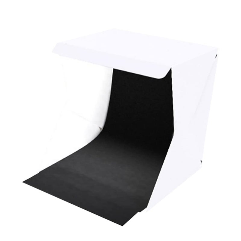 VILLCASE 30 سم صندوق تصوير محمول قابل للطي مع إضاءة LED لتصوير المنتجات - Image 2