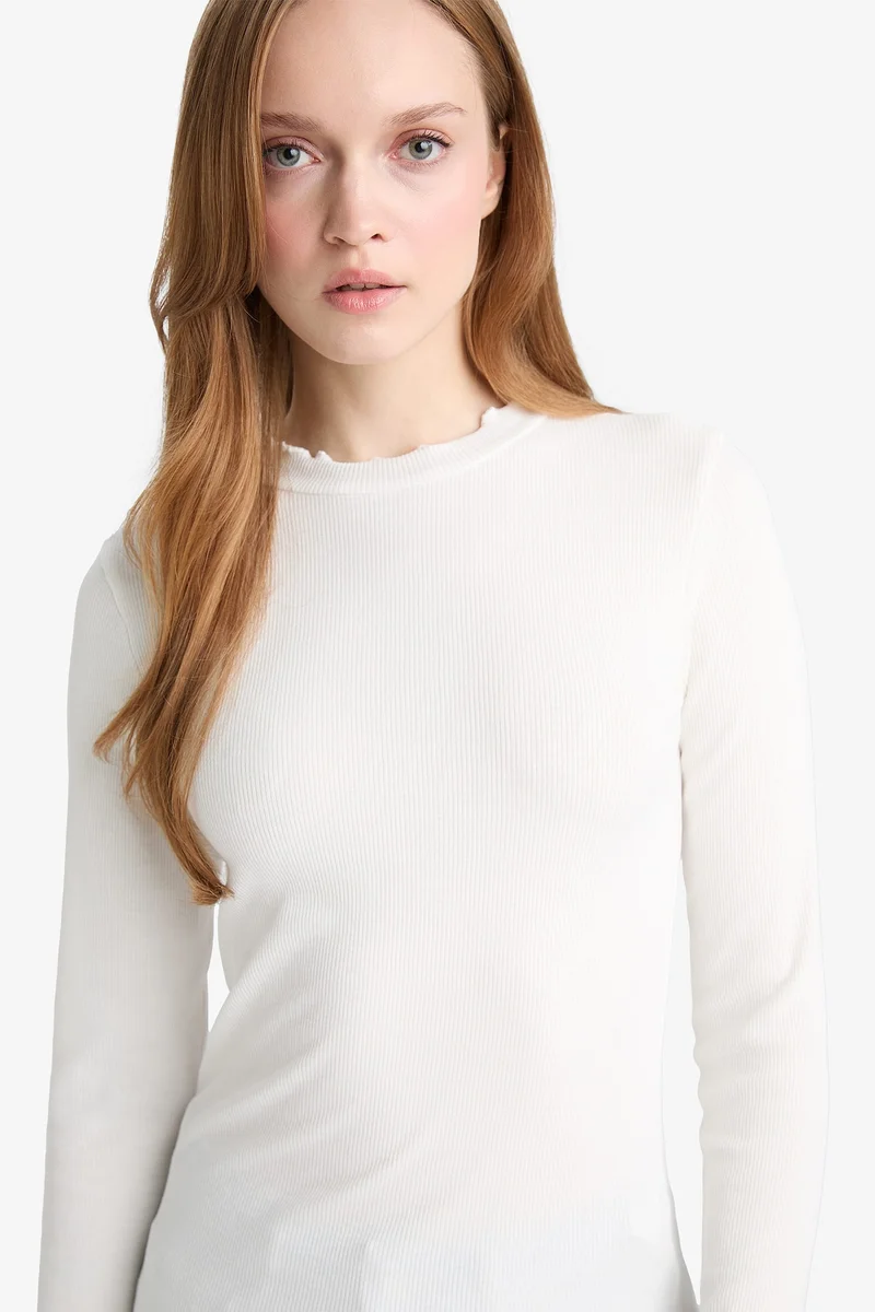 Defacto Half Turtleneck Camisole Long Sleeve T-Shirt