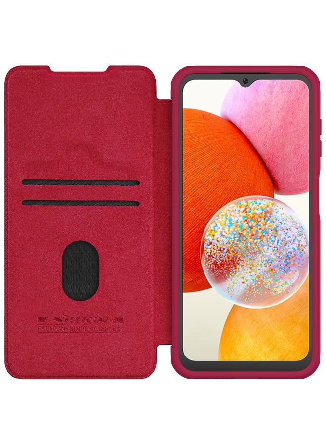 Nillkin Case For Samsung Galaxy A14 4G QIN Series Pro Sliding Camera Cover Design Leather Phone Case - Image 4
