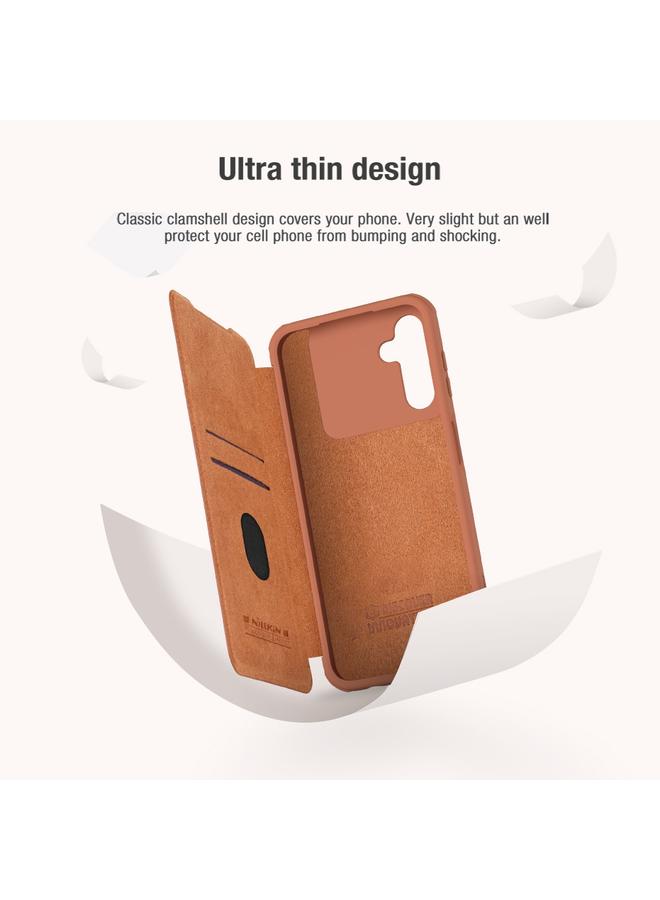 Nillkin Case For Samsung Galaxy A14 4G QIN Series Pro Sliding Camera Cover Design Leather Phone Case - Image 5