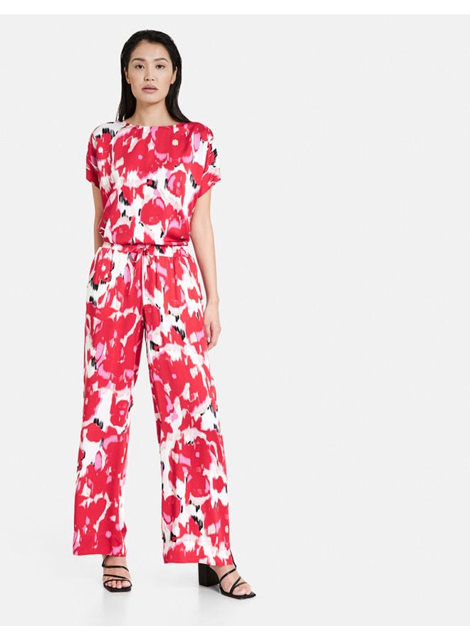 GERRY WEBER Palazzo trousers with a floral print  - Image 2