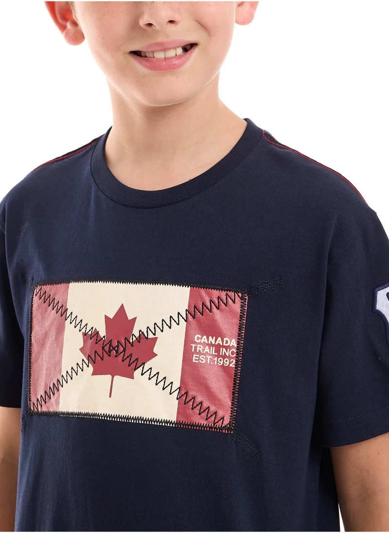 victor and jane BOYS Short Sleeve T-Shirt - Navy