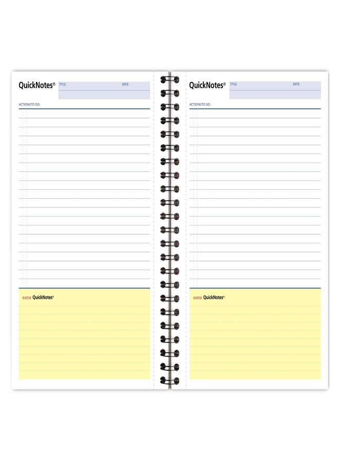 Cambridge Limited Business Notebook with QuickNotes, Legal Ruled Paper, 5" x 8", 80 Sheets, Flexible Soft Touch Cover, Wirebound, Gray (06096) - Image 4