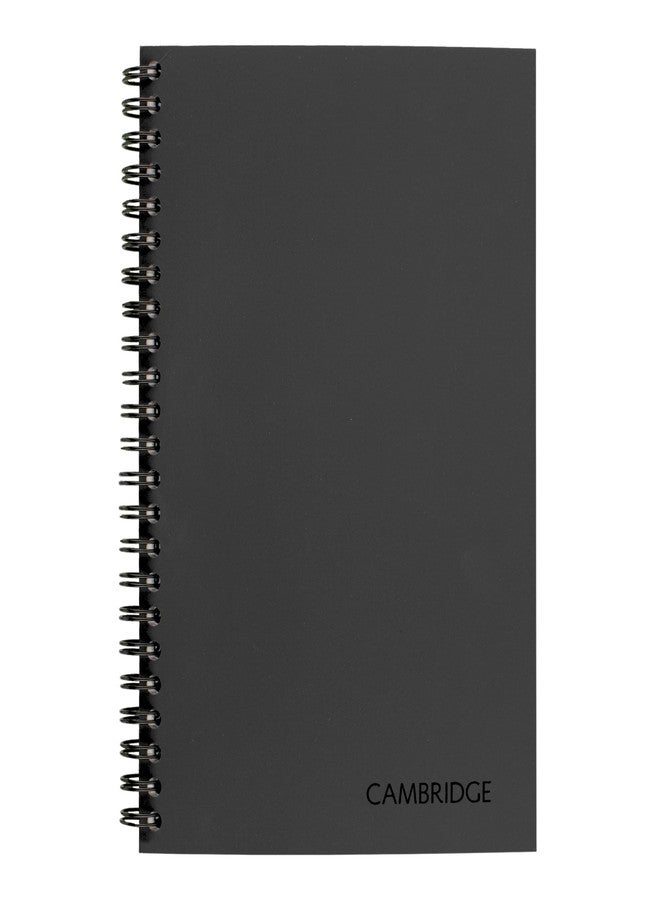 Cambridge Limited Business Notebook with QuickNotes, Legal Ruled Paper, 5" x 8", 80 Sheets, Flexible Soft Touch Cover, Wirebound, Gray (06096) - Image 2
