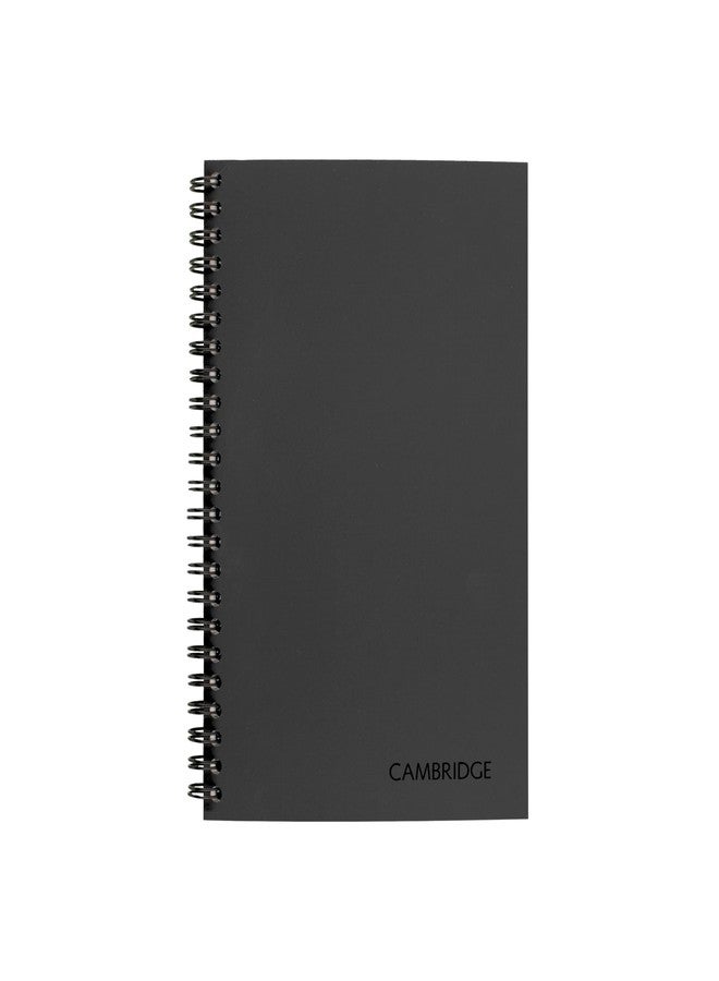 Cambridge Limited Business Notebook with QuickNotes, Legal Ruled Paper, 5" x 8", 80 Sheets, Flexible Soft Touch Cover, Wirebound, Gray (06096) - Image 1