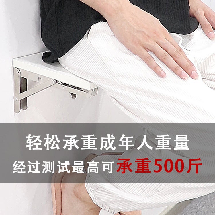 Firewood Stove Stainless Steel Spring Folding Bracket Moveable Triangle Bracket Wall Partition Bracket Layered Bracket - Image 3