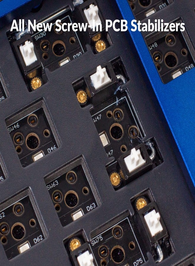 Keychron Q3 Barebone Kit ISO EU Knob Version, QMK/VIA Wired Custom Mechanical Keyboard, Full Aluminum Hot-swappable Tenkeyless Layout Double-Gasket DIY, Programmable Macro for Mac Windows Linux - Blue - Image 5