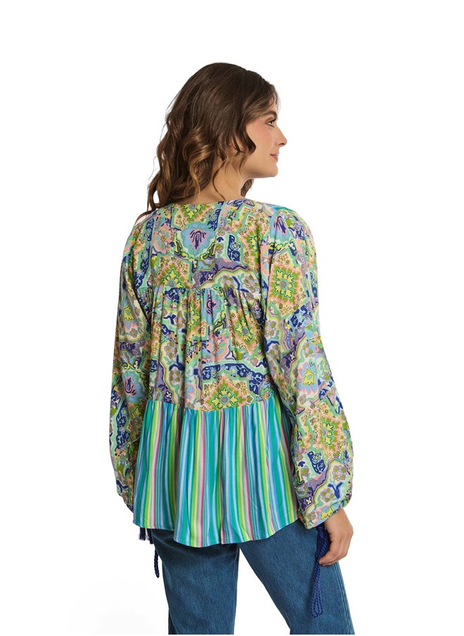 Premoda Fancy Viscose Short Kimono With Ruffle  - Image 4
