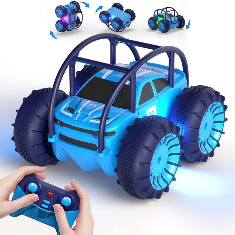 MaxTronic Amphibious Remote Control CarRechargeable RC Cars Toy 360 Flips Rotation Stunt Crawler 15KMH 4WD All Terrain Outdoor Indoor Toy for Kids Boys Girls 312 - Image 2