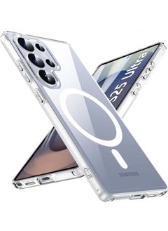 YoYoTech Samsung S25 Ultra Magsafe Case 2025 [Upgraded Build in N52 Magnets] Slim Thin Magnetic Cover Anti Yellowing Anti Scratch Hard Back Crystal Clear  - Image 1