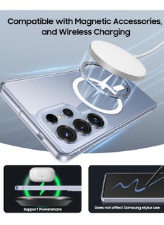 YoYoTech Samsung S25 Ultra Magsafe Case 2025 [Upgraded Build in N52 Magnets] Slim Thin Magnetic Cover Anti Yellowing Anti Scratch Hard Back Crystal Clear  - Image 3