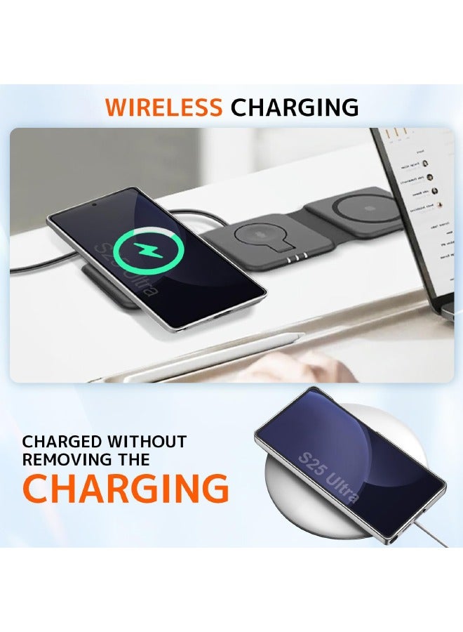 GKK Samsung Galaxy S25 Ultra Case with Kickstand, 3-Way Stand Slim Case for Samsung S25 Ultra, Anti-Drop Shockproof, Anti-Yellowing, Anti-Scratch Thin Case Cover for Galaxy S25 Ultra 6.9 inch, Silver - Image 5